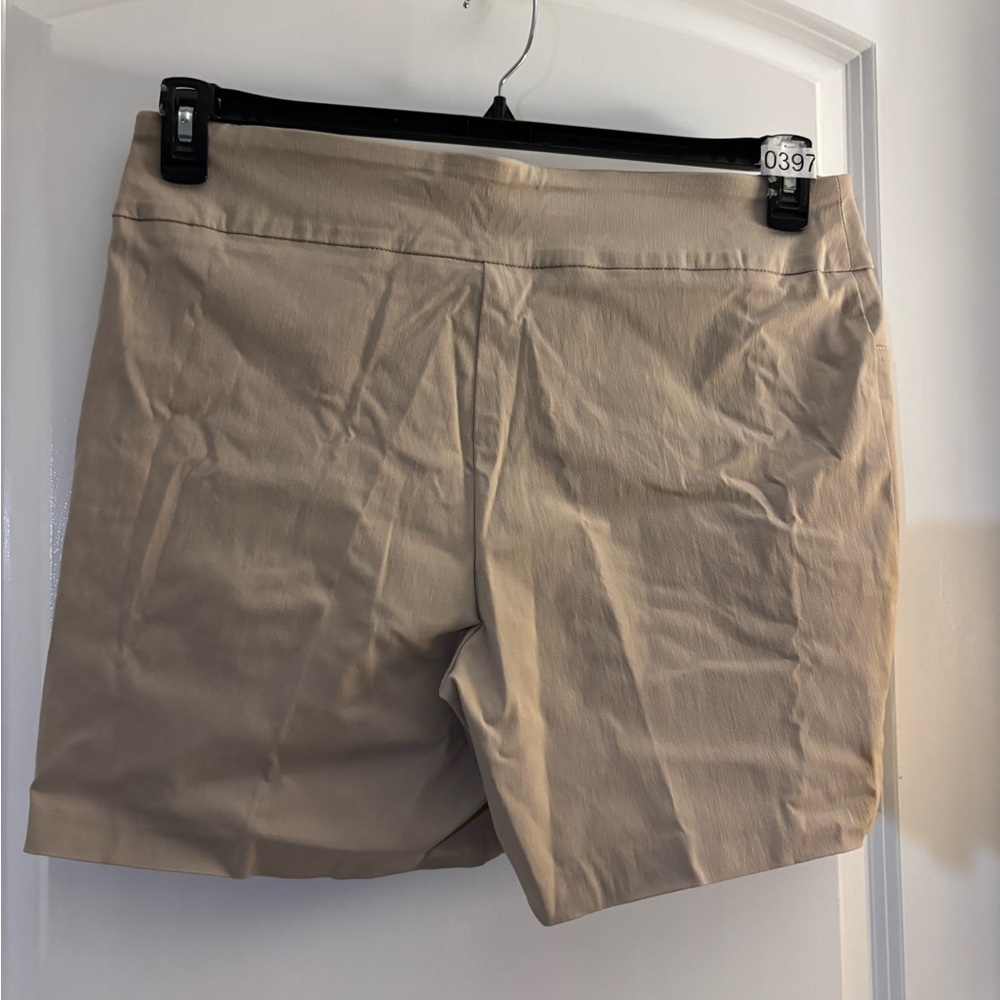 Women’s heart of Palm Khaki Stretch Pull-On Shorts Sz 16 NWT - Picture 3 of 4